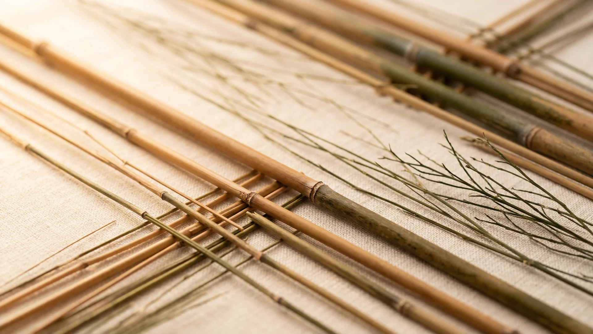 Abstract acupuncture needles