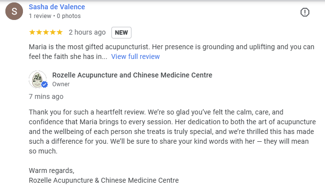 Sasha De Valence google review